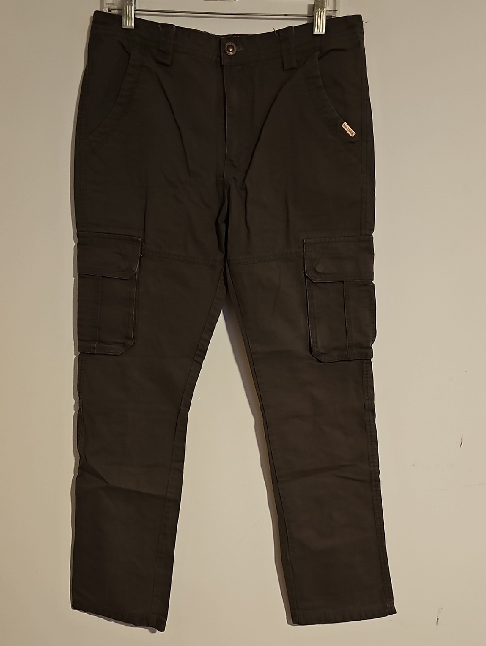 Men's Brown Cargo Pants with Multiple Utility Pockets